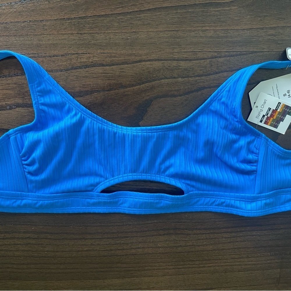 NWT Blue Bikini Top - Small - Picture 2 of 13